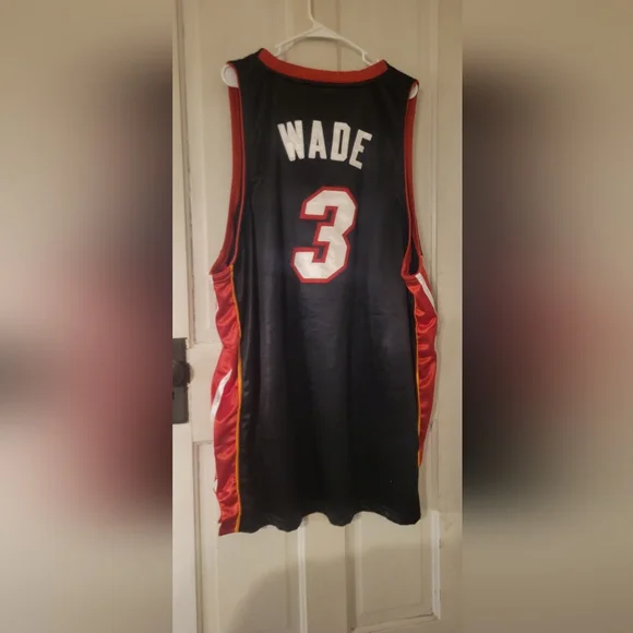 Adidas Miami Heat Jersey Dwayne Wade Authentic Basketball Jersey size 56 - Picture 2 of 3